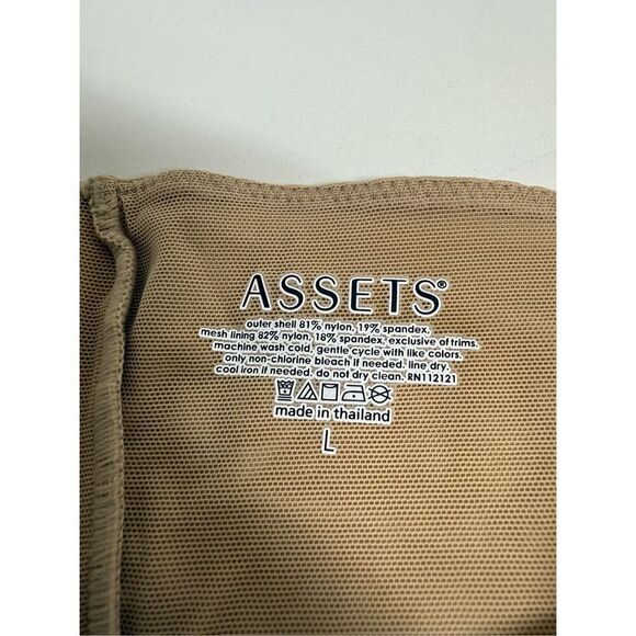 NWT ASSETS By Sara Blakely High Waist Mid Thigh Body Firmer Tan Size L - Picture 4 of 9